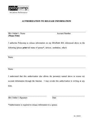 Authorization to Release Information