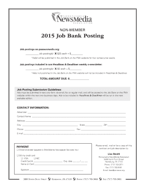Job Bank Posting-bformb - Pennsylvania NewsMedia Association