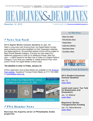 B2014b Press Pass forms available - Pennsylvania NewsMedia bb
