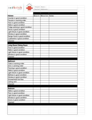 Suite Inspection Form - Red Brick Rentals - redbrickrentals