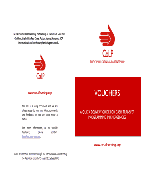 The CaLP is the Cash Learning Partnership of Oxfam GB, Save the