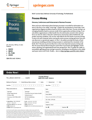 Process Mining Book Order Form