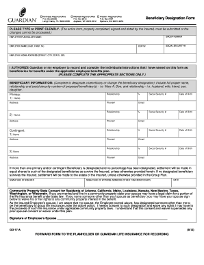 Beneficiary Designation Form
