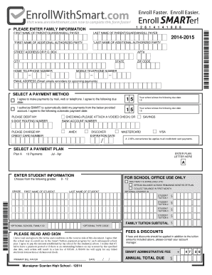 Smart Tuition Enrollment Form