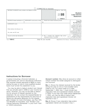 CORRECTED (if checked) RECIPIENTS/LENDERS name, address, and telephone number OMB No