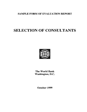 SAMPLE FORM OF EVALUATION REPORT - lbank - ilbank gov