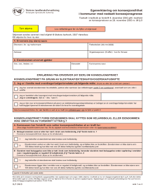 Norwegian Property Transfer Declaration