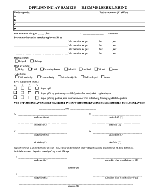 Norwegian Co-Ownership Dissolution Agreement