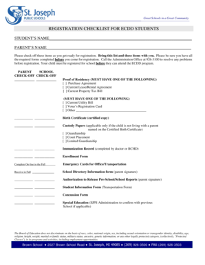 St. Joseph Public Schools Enrollment Form