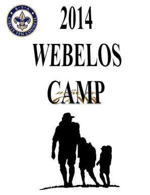 2014 Webelos Camp Campsite Request Form