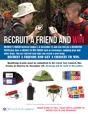 Boy Scouts Recruitment Report Form