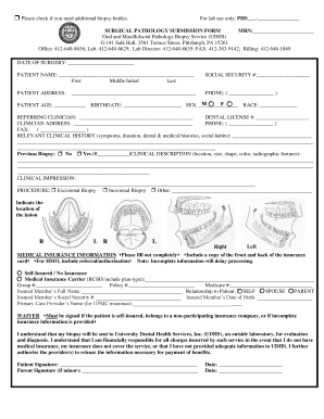 Surgical Pathology Submission Form