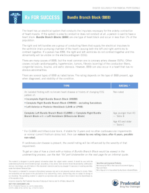 Bundle Branch Block Underwriting Form