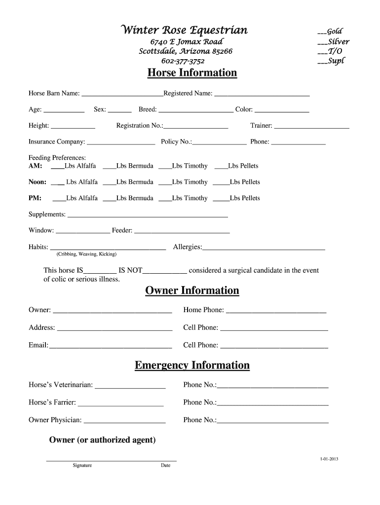 Horse Information Sheet Fill Out Sign Online DocHub Horse Information Sheet Fill Out Sign Online DocHub