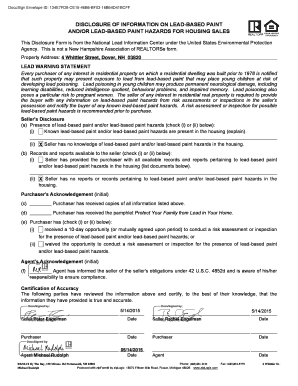 Lead-Based Paint Disclosure Form