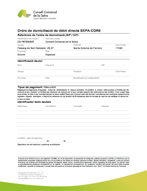 SEPA Direct Debit Authorization Form