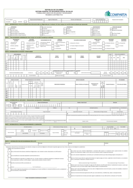 Formulario Único de Afiliación y Novedades