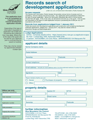 NSW Government Information Access Application
