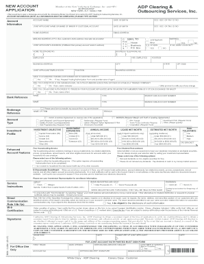 Brokerage Account Application Form