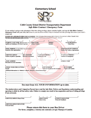 Safe Rider Program Contract