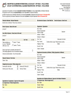 Cyclo-cross 2016-2017 uci international calendar registration - rad-net