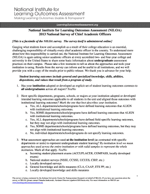 National Survey of Chief Academic Officers