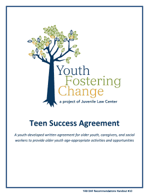 Teen Success Agreement