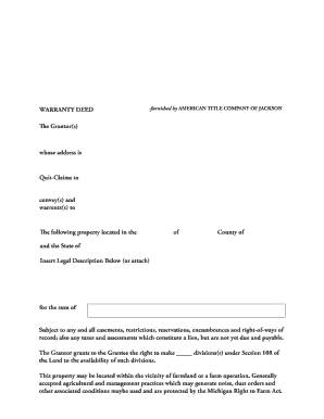 Warranty Deed