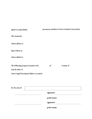 Quit Claim Deed