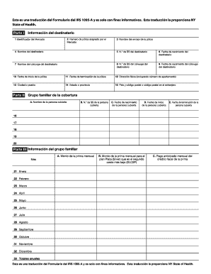Formulario del IRS 1095-A