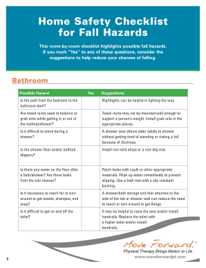 Home Safety Checklist for Fall Hazards