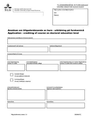 Swedish Reimbursement Form
