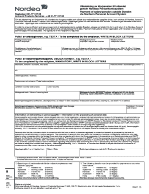 Salary Pension Payment Form
