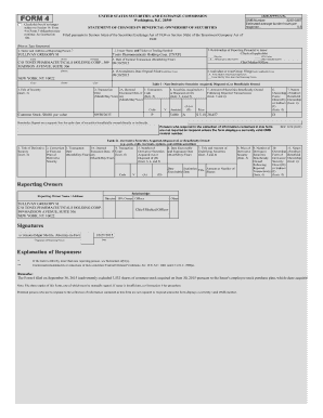 SEC Form 4 Statement of Changes in Beneficial Ownership