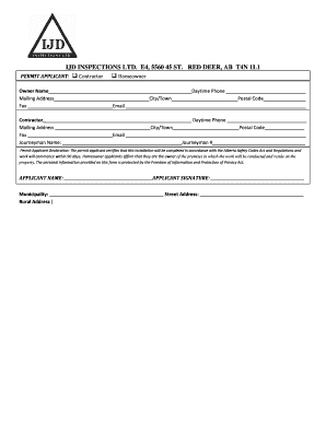 Gas Permit Application