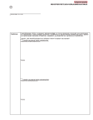 Personal Data Correction Request