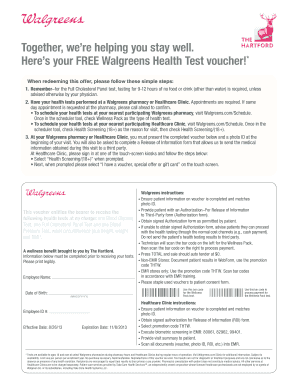 Walgreens Health Test Voucher