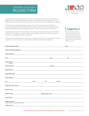 Youth Art Month Release Form