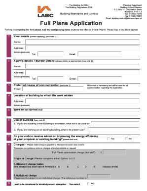 UK Full Plans Building Application