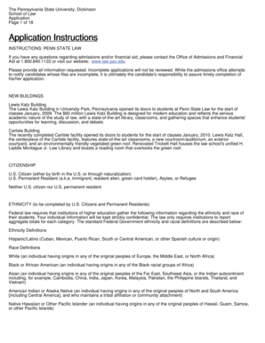 Penn State Law School Application