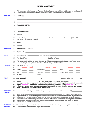 Residential Lease Agreement