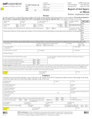 Oregon Workers' Compensation Claim Form