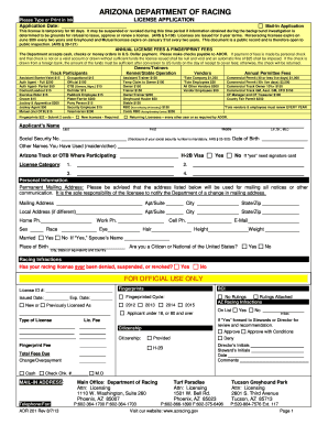 ADOR License Application ADOR License Application