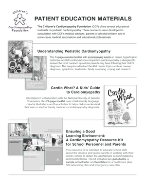 Patient Education Materials Order Form
