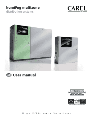 Hundredths conversion chart - 0300067EN humiFog multizone distribution systems - carel uk