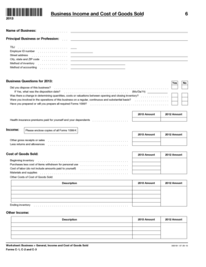US Federal Business Income and Expenses Form 6