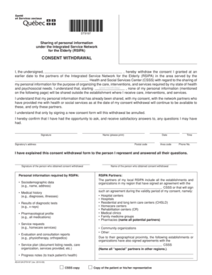 RSIPA Consent Withdrawal Form