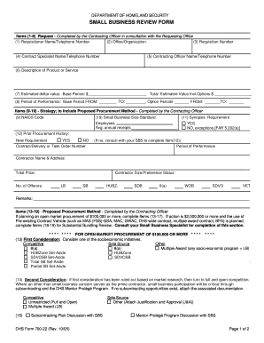 Small Business Review Form