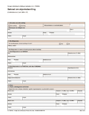 Norwegian Alcohol License Application