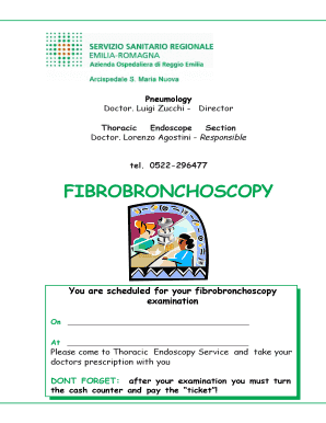 Modulo di consenso per fibrobroncoscopia